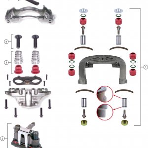 BRAKE CALIPER REPAIR KITS BOM