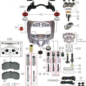 BRAKE CALIPER REPAIR KITS BOM