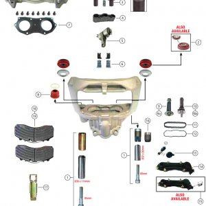 BRAKE CALIPER REPAIR KITS BOM