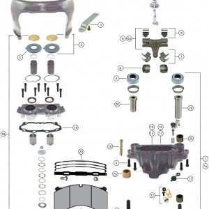 BRAKE CALIPER REPAIR KITS BOM