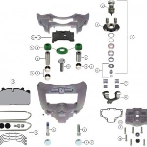 BRAKE CALIPER REPAIR KITS BOM