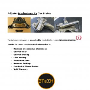 Air Disc Brake  Caliper systems Maintenance