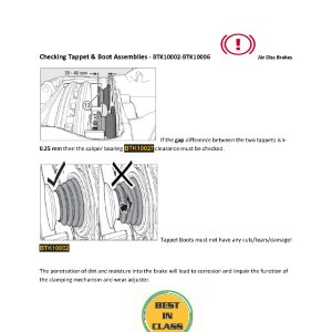 Air Disc Brake  Caliper systems Maintenance